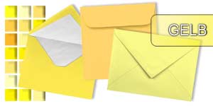 Gelbe Briefumschläge In Verschiedenen Formaten Kuverado